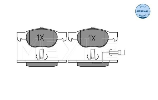Brake Pad Set, disc brake MEYLE-ORIGINAL Quality 025 219 3017/W, Image 2