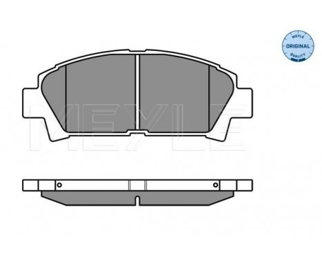 Brake Pad Set, disc brake MEYLE-ORIGINAL Quality 025 219 6115/W