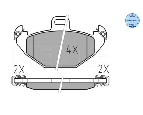 Brake Pad Set, disc brake MEYLE-ORIGINAL Quality 025 219 6514, Image 2
