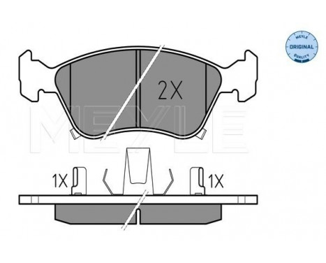 Brake Pad Set, disc brake MEYLE-ORIGINAL Quality 025 219 7617/W