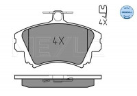 Brake Pad Set, disc brake MEYLE-ORIGINAL Quality 025 219 8317