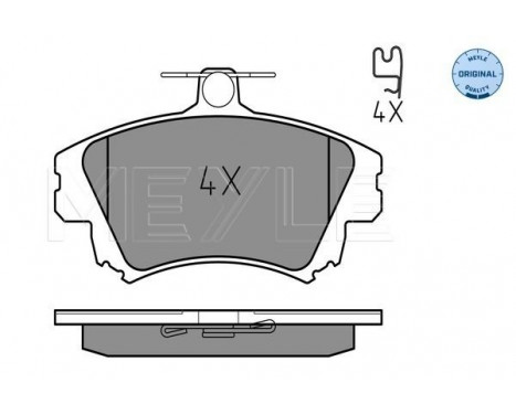 Brake Pad Set, disc brake MEYLE-ORIGINAL Quality 025 219 8317