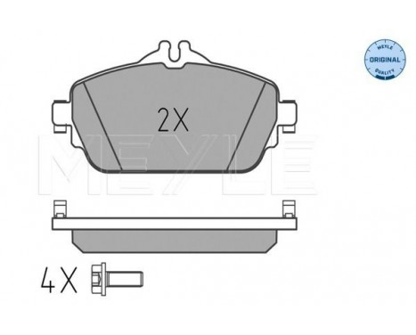 Brake Pad Set, disc brake MEYLE-ORIGINAL Quality 025 220 3119