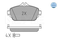 Brake Pad Set, disc brake MEYLE-ORIGINAL Quality 025 220 3219