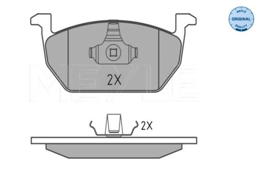 Brake Pad Set, disc brake MEYLE-ORIGINAL Quality 025 220 3517, Image 3