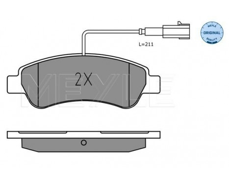 Brake Pad Set, disc brake MEYLE-ORIGINAL Quality 025 220 4119