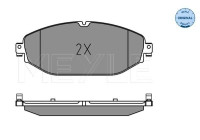 Brake Pad Set, disc brake MEYLE-ORIGINAL Quality 025 220 7619