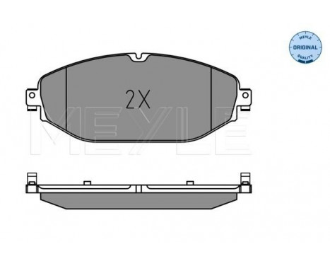 Brake Pad Set, disc brake MEYLE-ORIGINAL Quality 025 220 7619