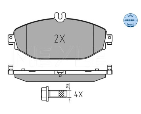 Brake Pad Set, disc brake MEYLE-ORIGINAL Quality 025 220 7619, Image 2