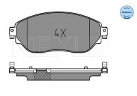 Brake Pad Set, disc brake MEYLE-ORIGINAL Quality 025 220 8718