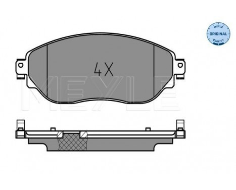 Brake Pad Set, disc brake MEYLE-ORIGINAL Quality 025 220 8718