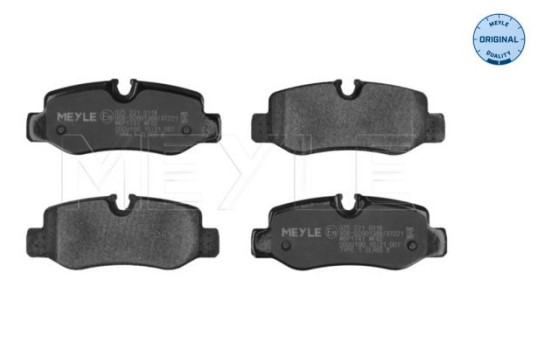 Brake Pad Set, disc brake MEYLE-ORIGINAL Quality 025 221 0118