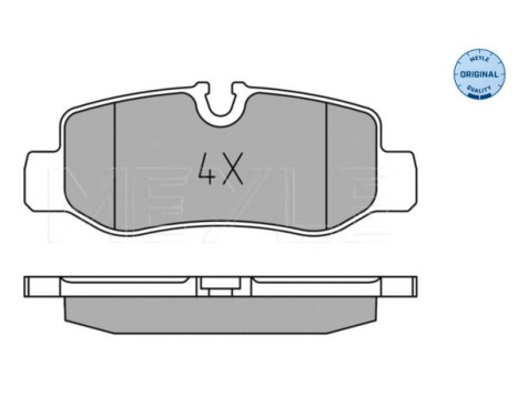 Brake Pad Set, disc brake MEYLE-ORIGINAL Quality 025 221 0118, Image 2