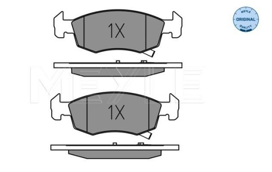 Brake Pad Set, disc brake MEYLE-ORIGINAL Quality 025 221 4317, Image 2
