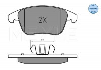 Brake Pad Set, disc brake MEYLE-ORIGINAL Quality 025 222 6920