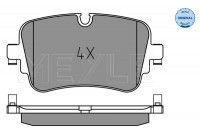 Brake Pad Set, disc brake MEYLE-ORIGINAL Quality 025 223 0717