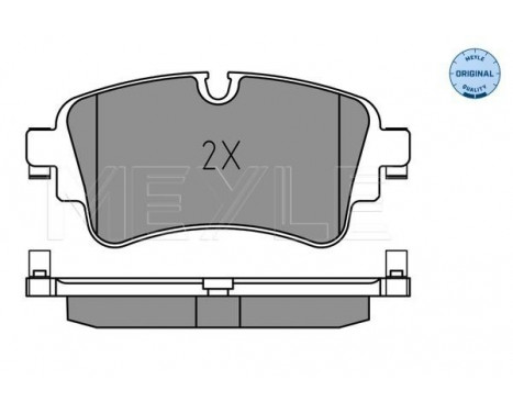 Brake Pad Set, disc brake MEYLE-ORIGINAL Quality 025 223 0817