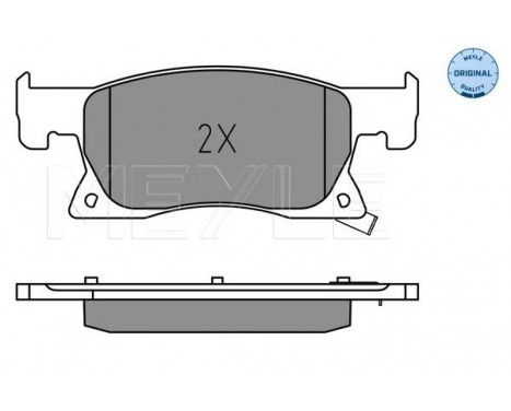 Brake Pad Set, disc brake MEYLE-ORIGINAL Quality 025 223 4220, Image 2