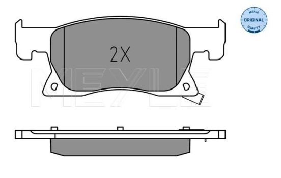 Brake Pad Set, disc brake MEYLE-ORIGINAL Quality 025 223 4220, Image 2