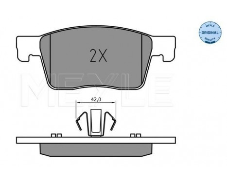 Brake Pad Set, disc brake MEYLE-ORIGINAL Quality 025 223 4519