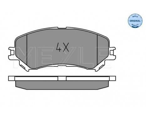Brake Pad Set, disc brake MEYLE-ORIGINAL Quality 025 223 4719