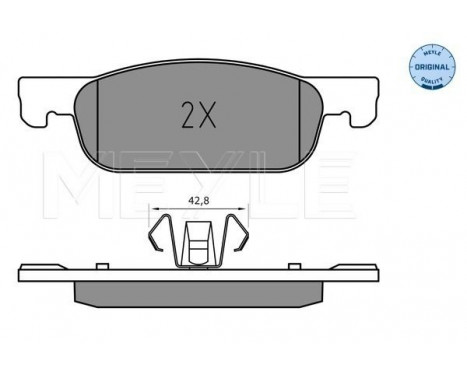 Brake Pad Set, disc brake MEYLE-ORIGINAL Quality 025 225 2517