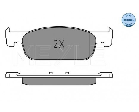 Brake Pad Set, disc brake MEYLE-ORIGINAL Quality 025 225 2517, Image 2