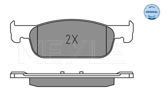 Brake Pad Set, disc brake MEYLE-ORIGINAL Quality 025 225 2517, Image 2