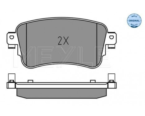 Brake Pad Set, disc brake MEYLE-ORIGINAL Quality 025 225 8818