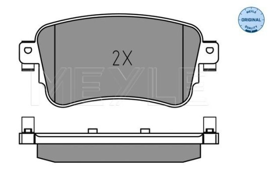 Brake Pad Set, disc brake MEYLE-ORIGINAL Quality 025 225 8818, Image 2
