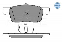 Brake Pad Set, disc brake MEYLE-ORIGINAL Quality 025 225 9417