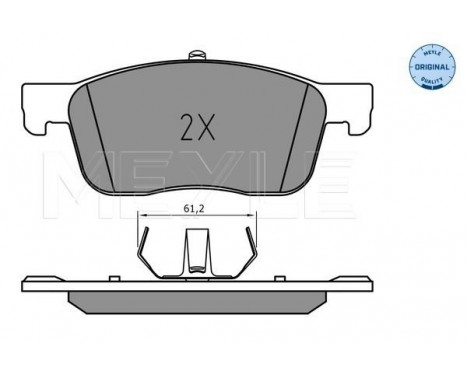 Brake Pad Set, disc brake MEYLE-ORIGINAL Quality 025 225 9417