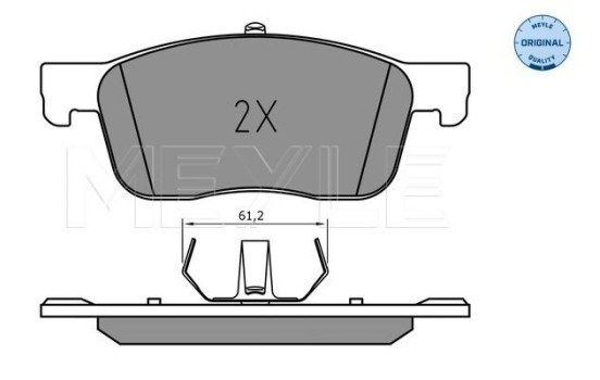 Brake Pad Set, disc brake MEYLE-ORIGINAL Quality 025 225 9417