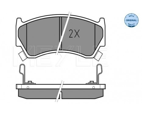 Brake Pad Set, disc brake MEYLE-ORIGINAL Quality 025 230 0415/W