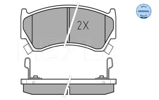 Brake Pad Set, disc brake MEYLE-ORIGINAL Quality 025 230 0415/W