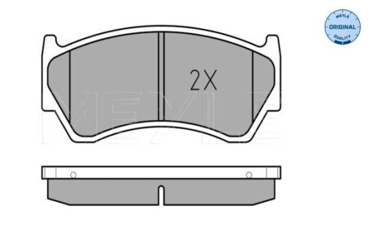 Brake Pad Set, disc brake MEYLE-ORIGINAL Quality 025 230 0415/W, Image 2