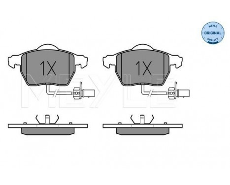 Brake Pad Set, disc brake MEYLE-ORIGINAL Quality 025 230 1820/W