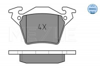 Brake Pad Set, disc brake MEYLE-ORIGINAL Quality 025 230 2017