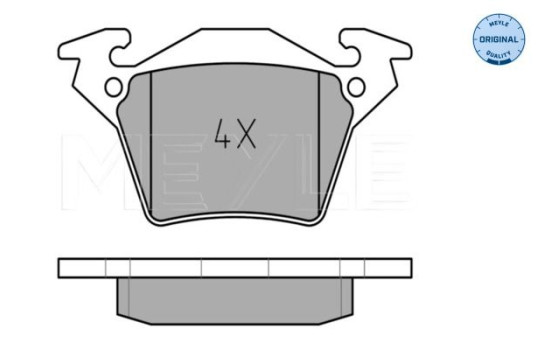 Brake Pad Set, disc brake MEYLE-ORIGINAL Quality 025 230 2017, Image 2