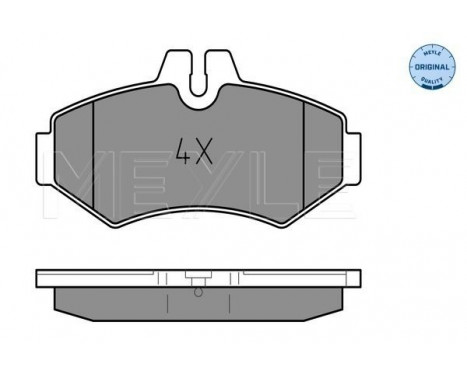 Brake Pad Set, disc brake MEYLE-ORIGINAL Quality 025 230 2118