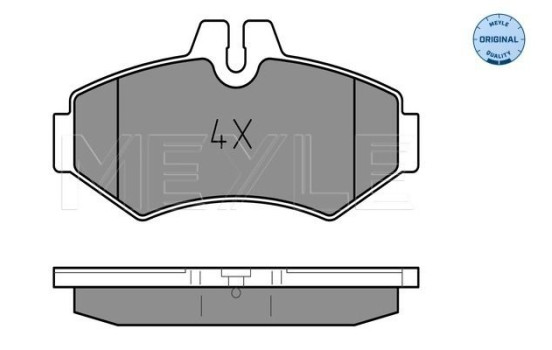 Brake Pad Set, disc brake MEYLE-ORIGINAL Quality 025 230 2118