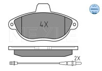 Brake Pad Set, disc brake MEYLE-ORIGINAL Quality 025 230 4218/W