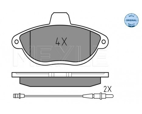 Brake Pad Set, disc brake MEYLE-ORIGINAL Quality 025 230 4218/W