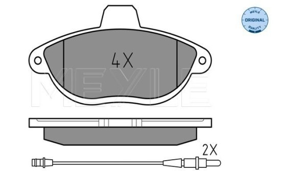 Brake Pad Set, disc brake MEYLE-ORIGINAL Quality 025 230 4218/W