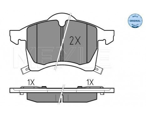 Brake Pad Set, disc brake MEYLE-ORIGINAL Quality 025 230 5719/W, Image 2