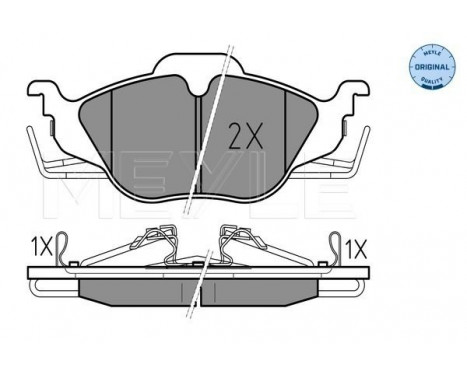 Brake Pad Set, disc brake MEYLE-ORIGINAL Quality 025 230 6317/W