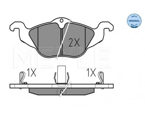 Brake Pad Set, disc brake MEYLE-ORIGINAL Quality 025 230 6317/W, Image 2