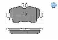 Brake Pad Set, disc brake MEYLE-ORIGINAL Quality 025 230 7016