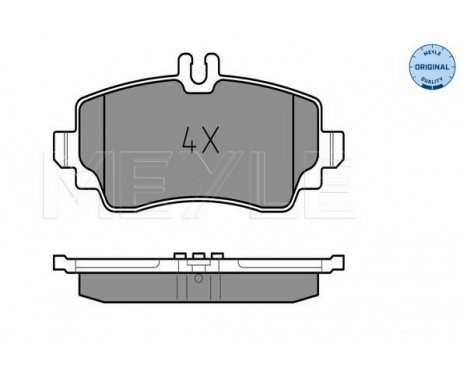 Brake Pad Set, disc brake MEYLE-ORIGINAL Quality 025 230 7016