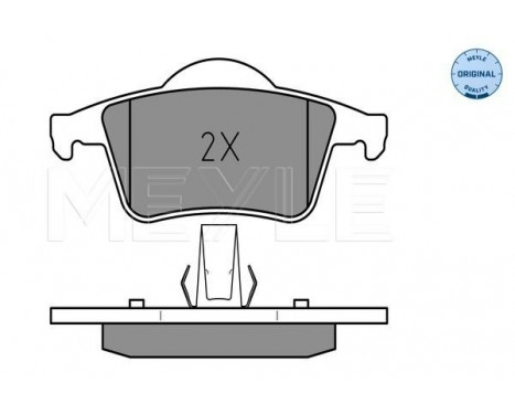 Brake Pad Set, disc brake MEYLE-ORIGINAL Quality 025 230 7616